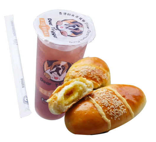 凍檸茶+雞尾包